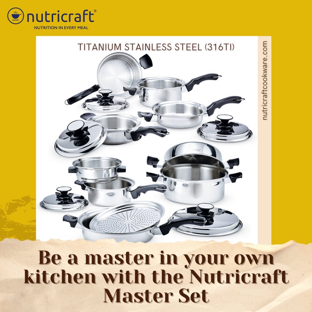 Nutricraft Master Set, Titanium Stainless Steel (316Ti), Made in U.S.A.